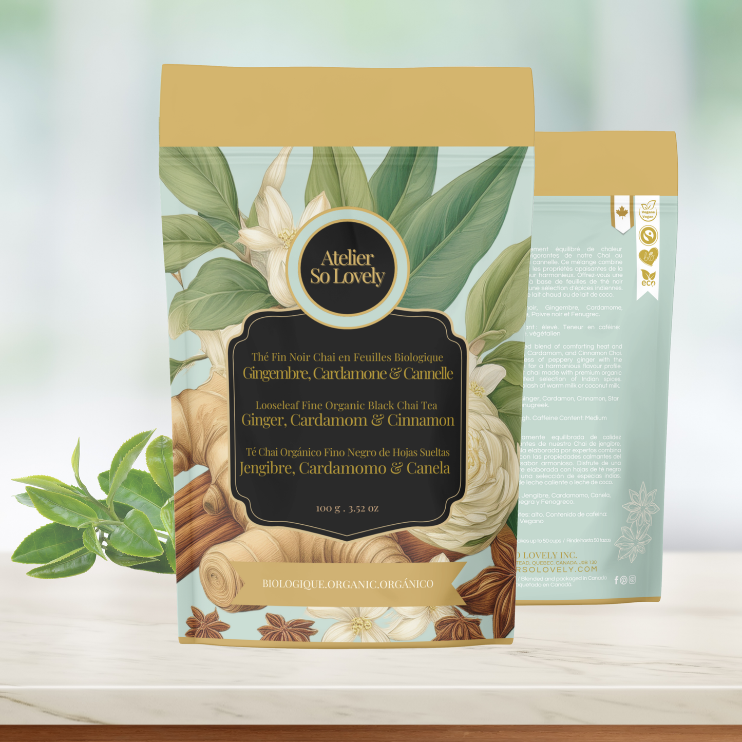 Ginger, Cardamom & Cinnamon Chai