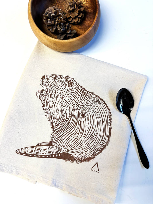Beaver Organic Tea Towel