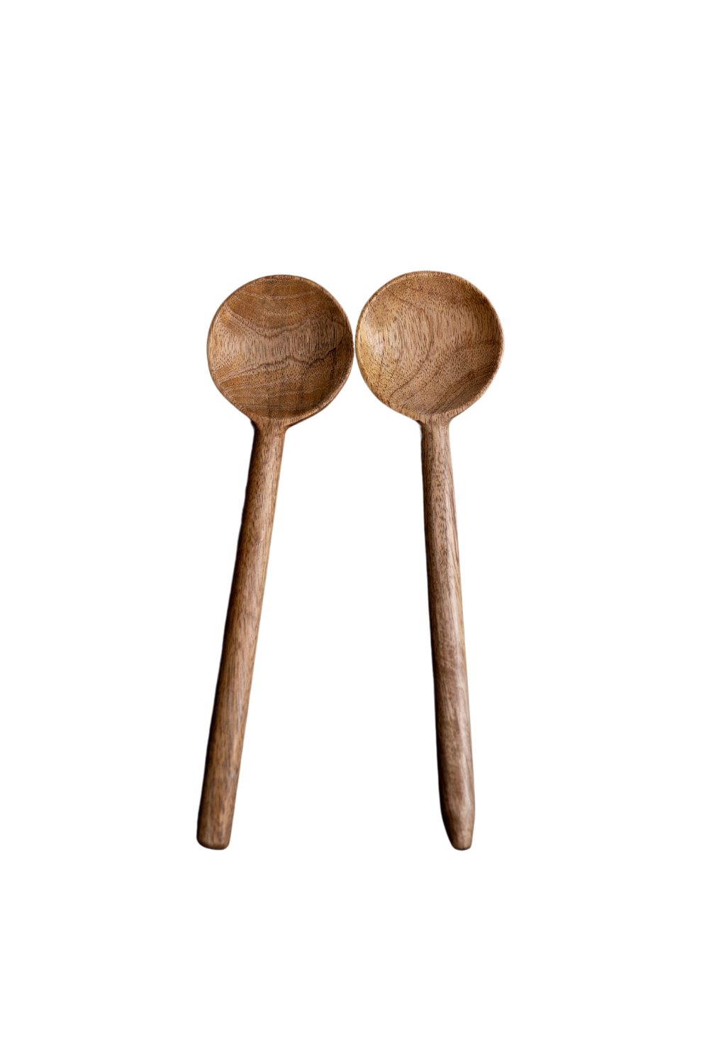 Hand-carved mango wood spoons (set of 2)