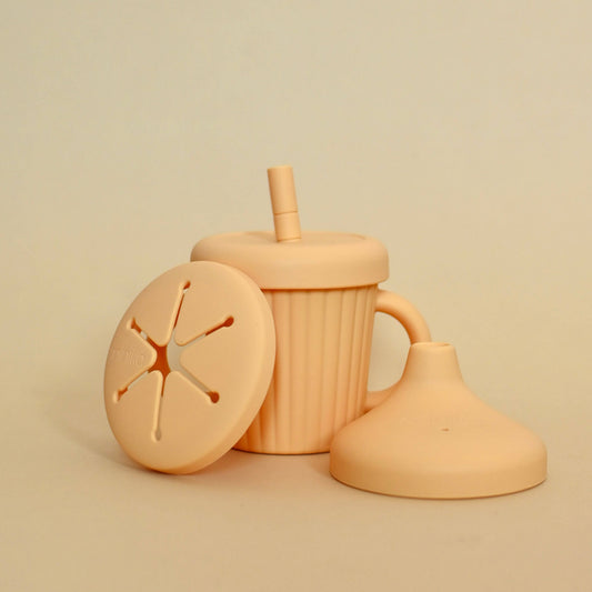 Stainless and Silicone 3-in-1 cup - Sunset
