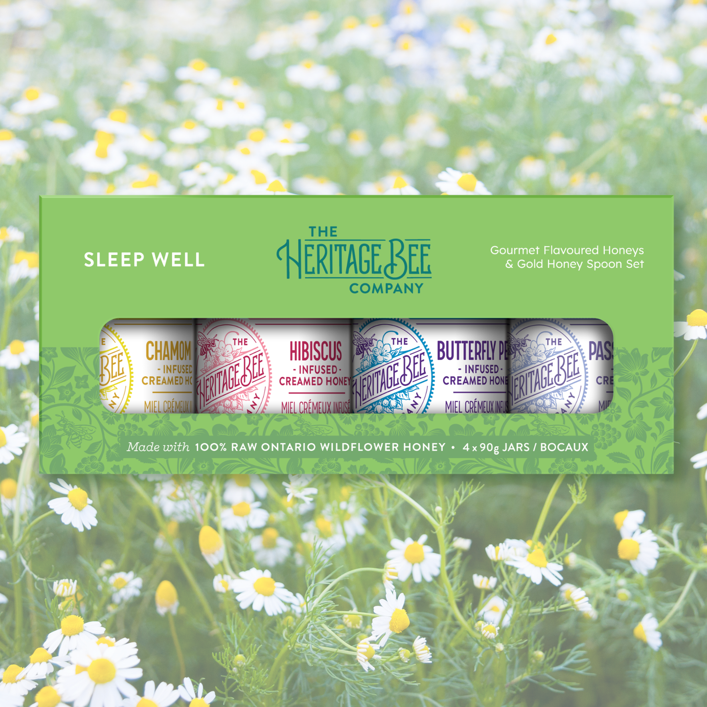 SLEEP WELL Gourmet Gift Set with Gold Honey Spoon