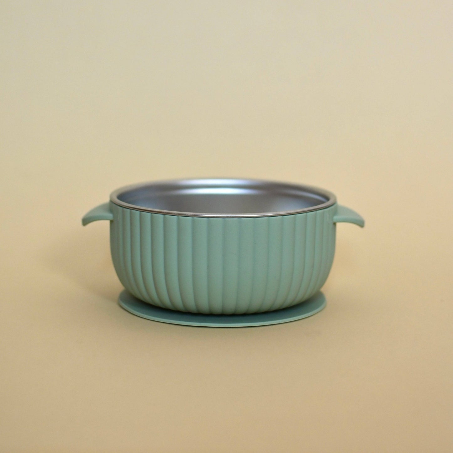 Stainless & Silicone Bowl - Sage