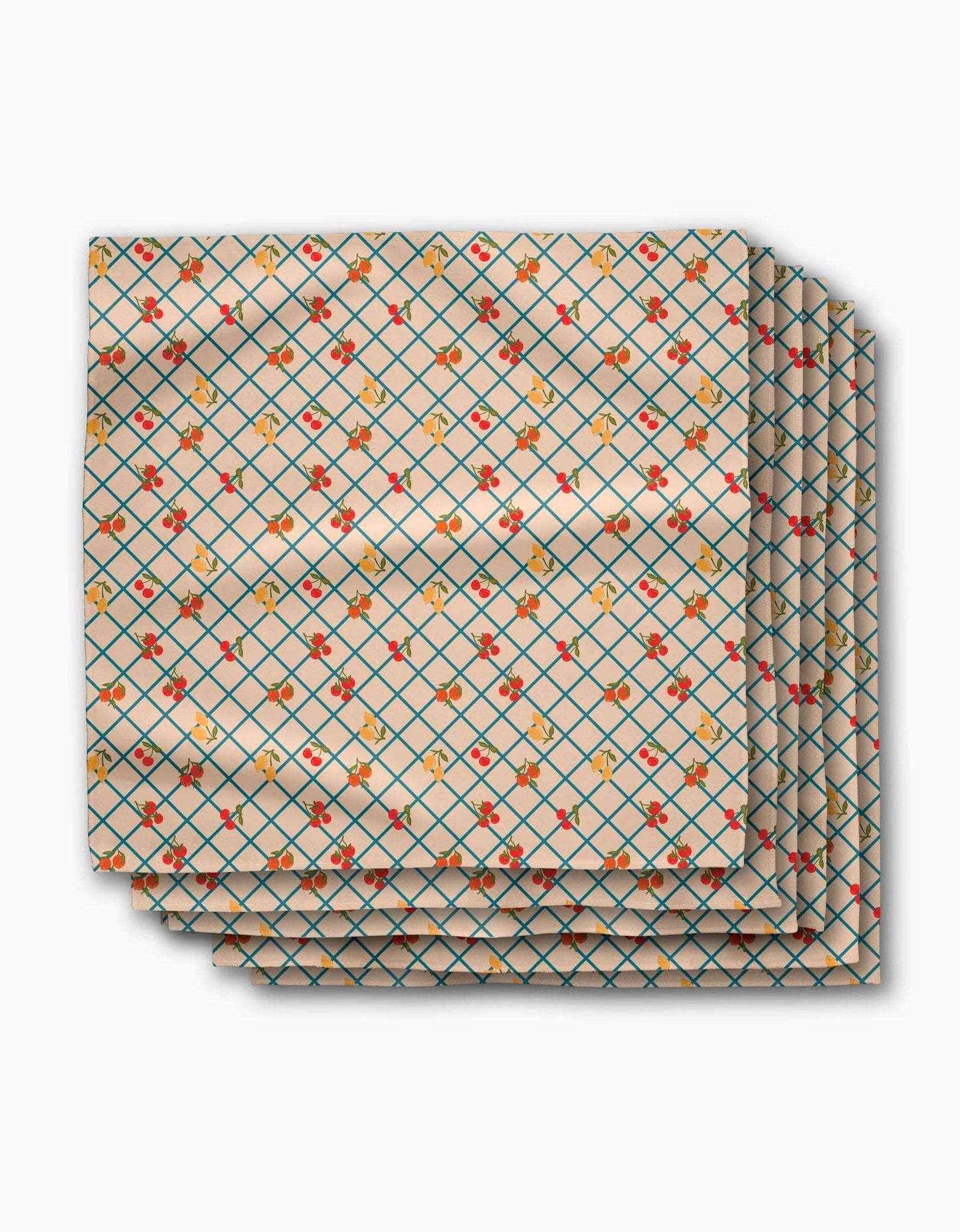 Italian Summer Grid Dinner Napkins
