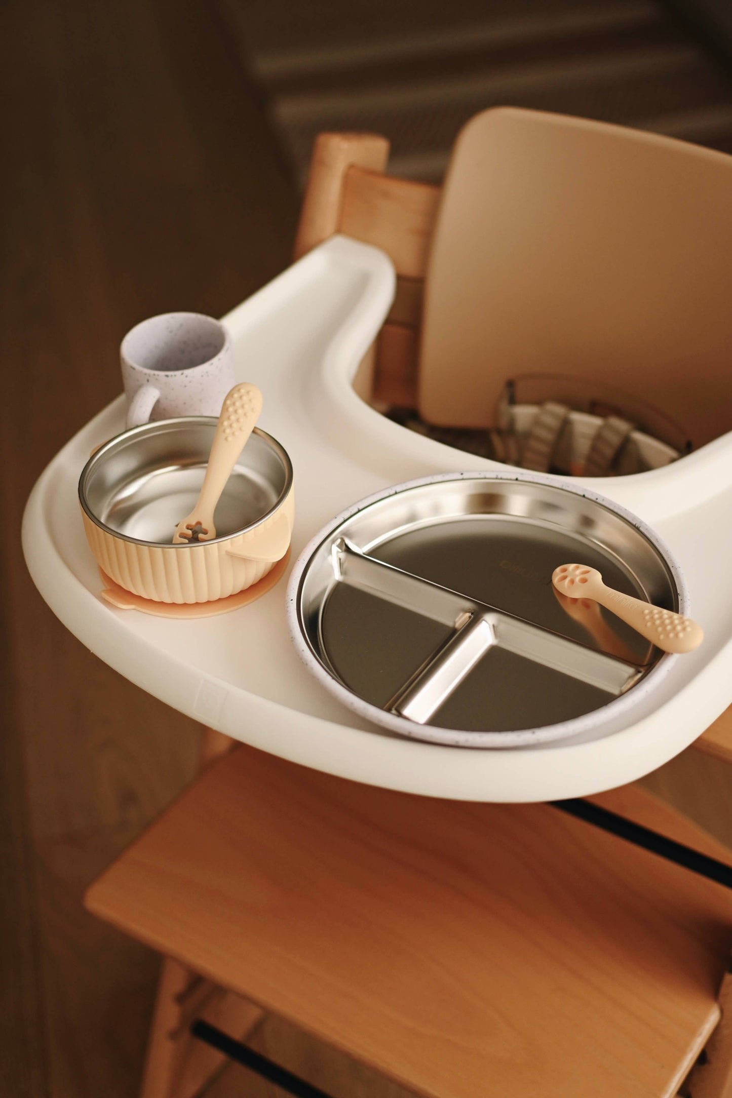 Stainless & Silicone bowl - Sunset