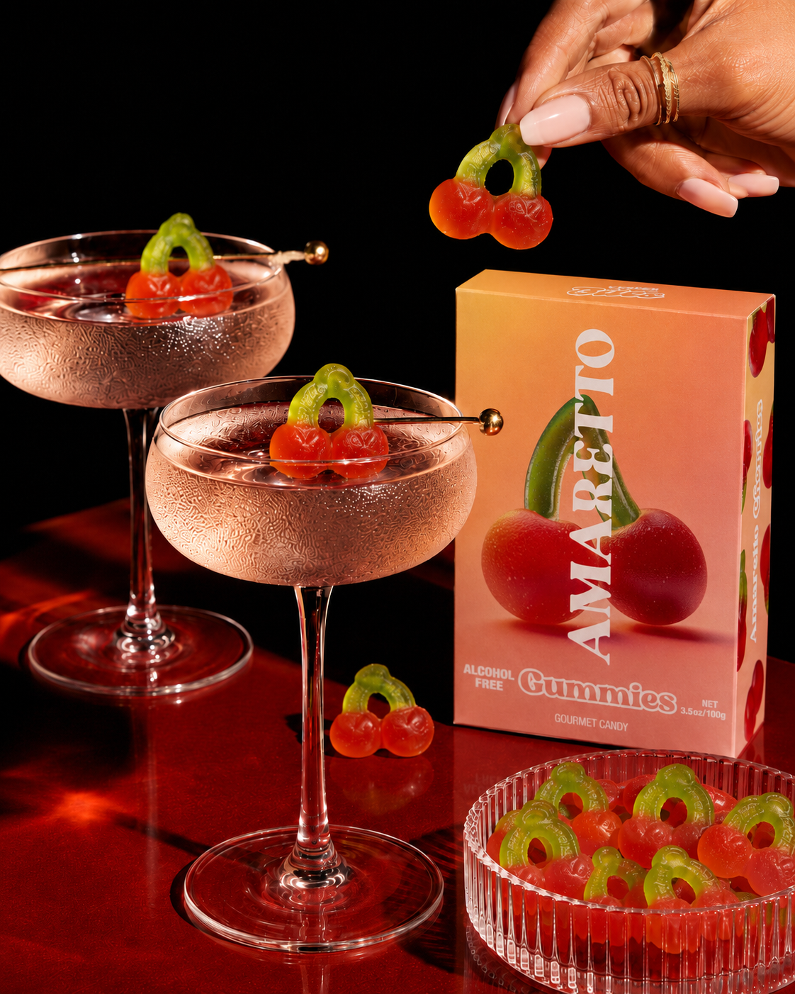 Amaretto Cherry Gummies