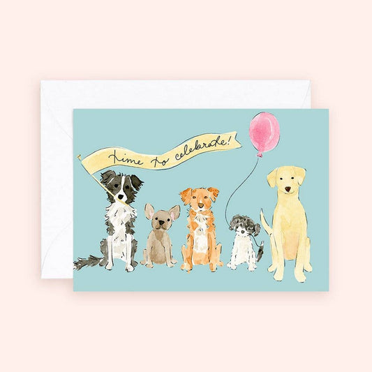 Birthday Dog Pawty Enclosure MIni Card