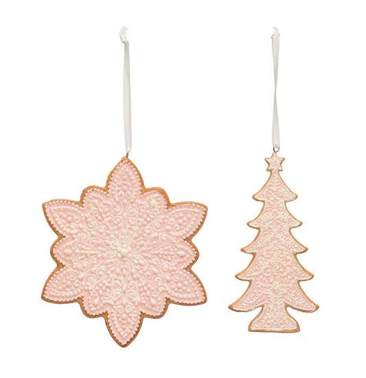 Resin Tree Snowflake Cookie Ornament