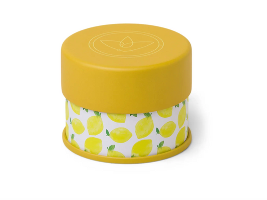 Lemon Mint candle- patterned tin