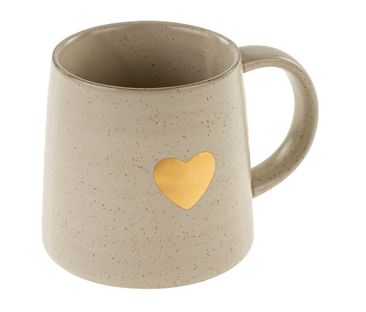 Gold Heart Mug