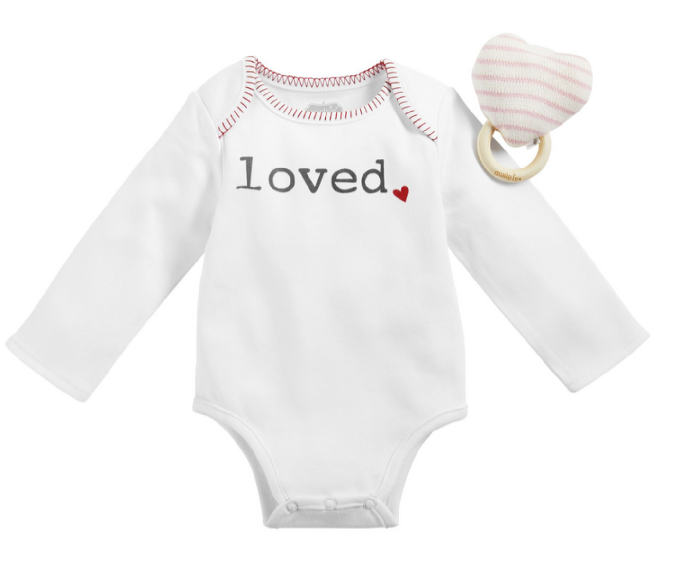 Heart Rattle Gift Set