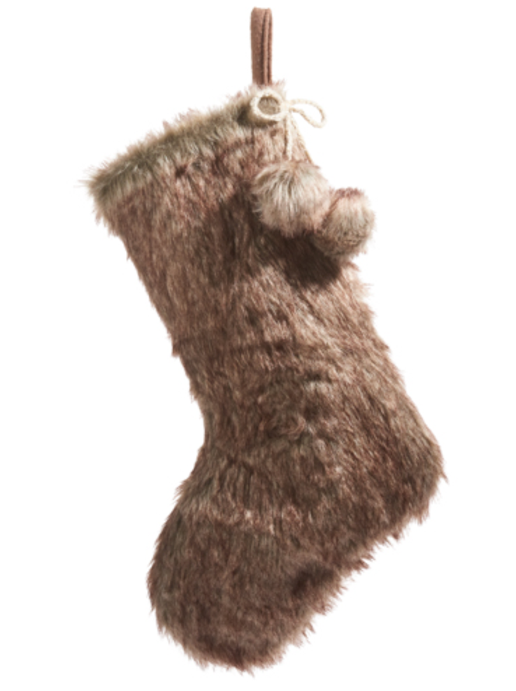 20" FAUX FUR STOCKING