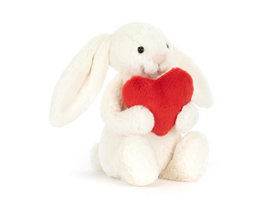 Bashful Red Love Heart Bunny