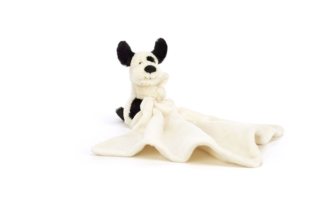 Bashful Black & Cream Puppy Soother