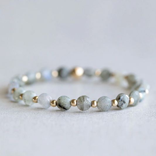 6mm Gold & Labradorite
