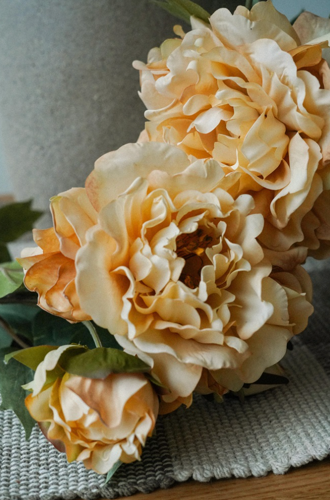 Butter Peony Floral Stem