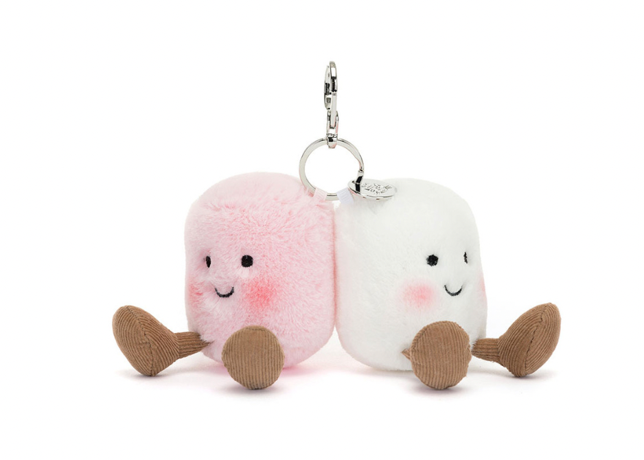 Amuseable Pair of Marshmallows Bag Charm