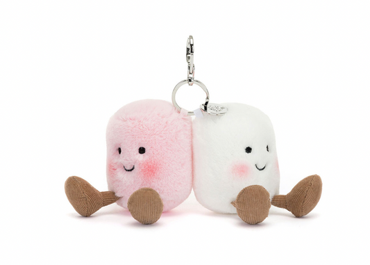 Amuseable Pair of Marshmallows Bag Charm