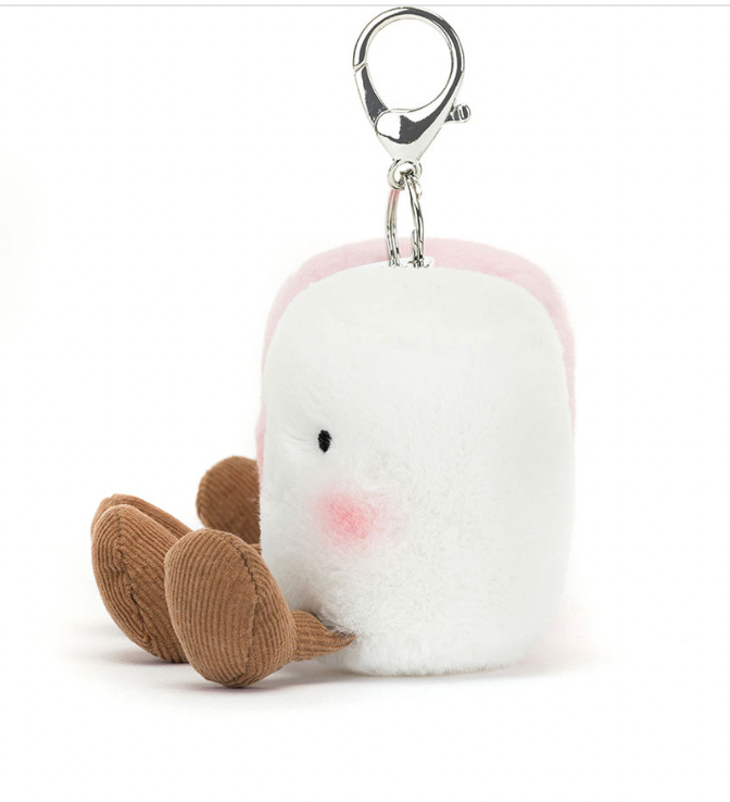 Amuseable Pair of Marshmallows Bag Charm
