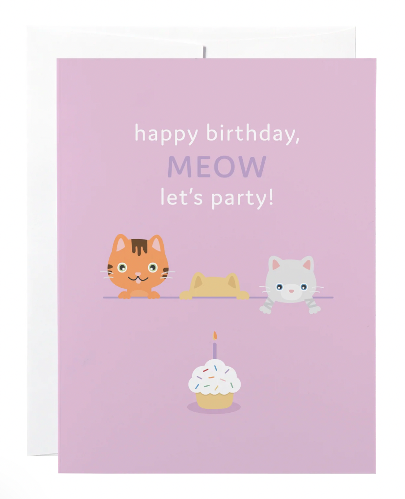 Card - Meow Let's Party