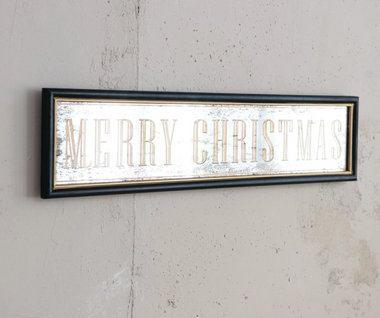 Vintange Merry Christmas Mirror