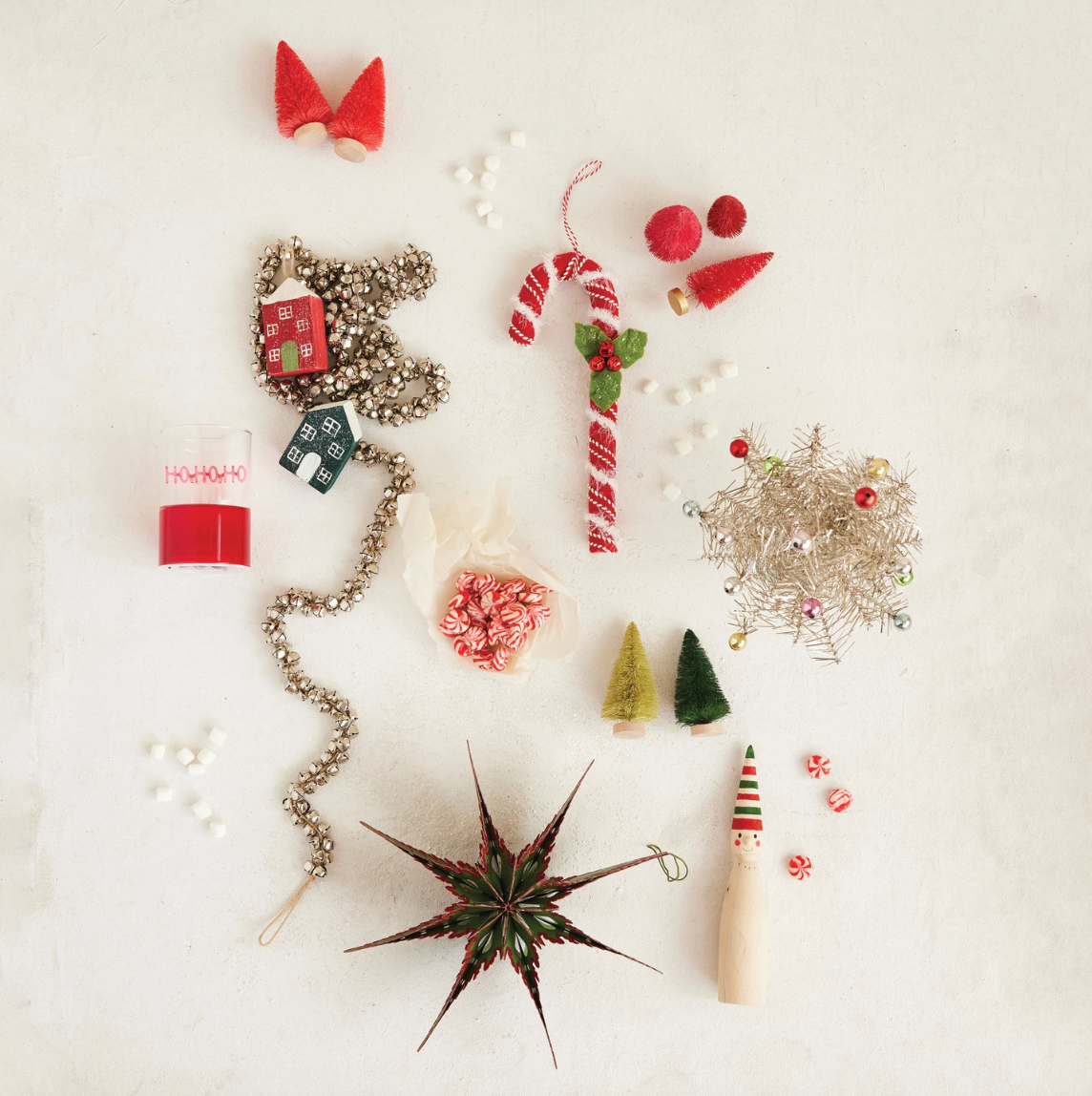 Fabric Candy Cane Ornament