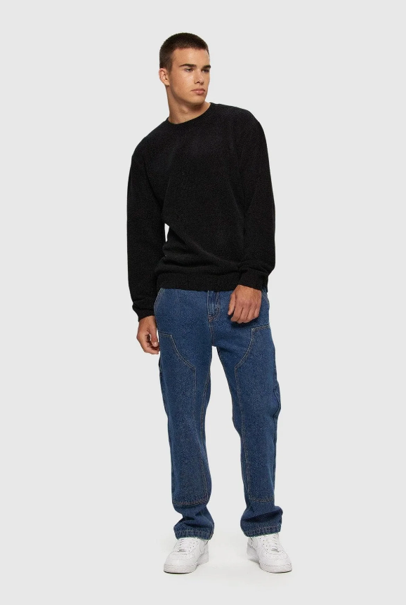 Textured Knit Crew