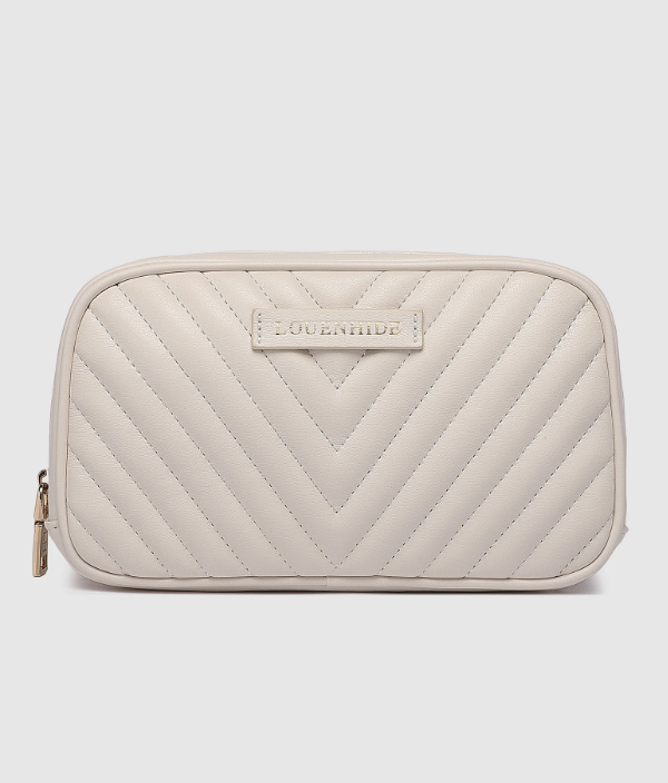 Lacey Quilted Makeup Bag