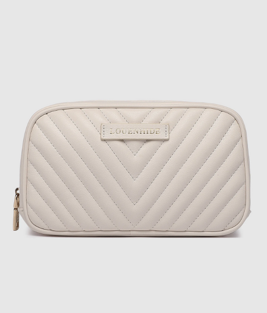 Lacey Quilted Makeup Bag