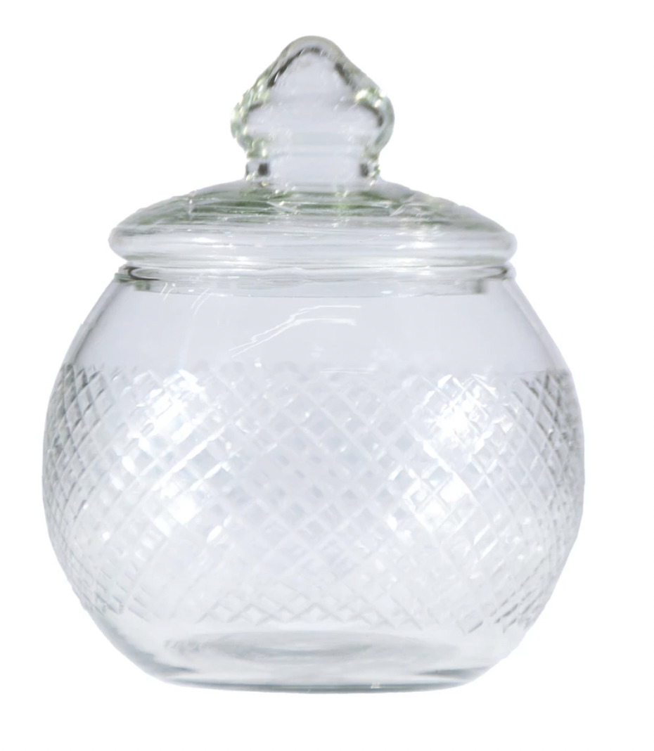 Hand Blown Glass Jar