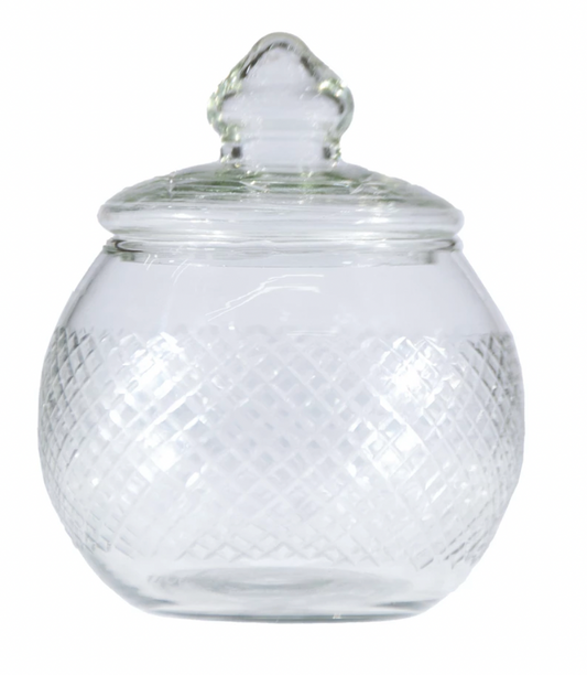 Hand Blown Glass Jar