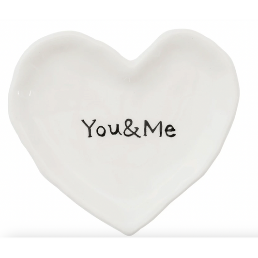 You & Me Heart Dish