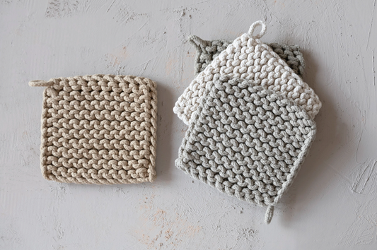 Cotton Crocheted Pot Holder