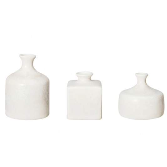 Stoneware White Vase