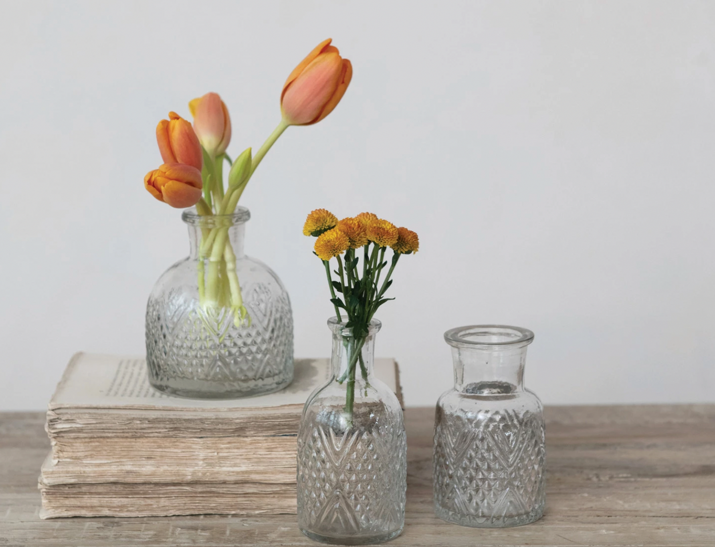 Pressed Glass Vase