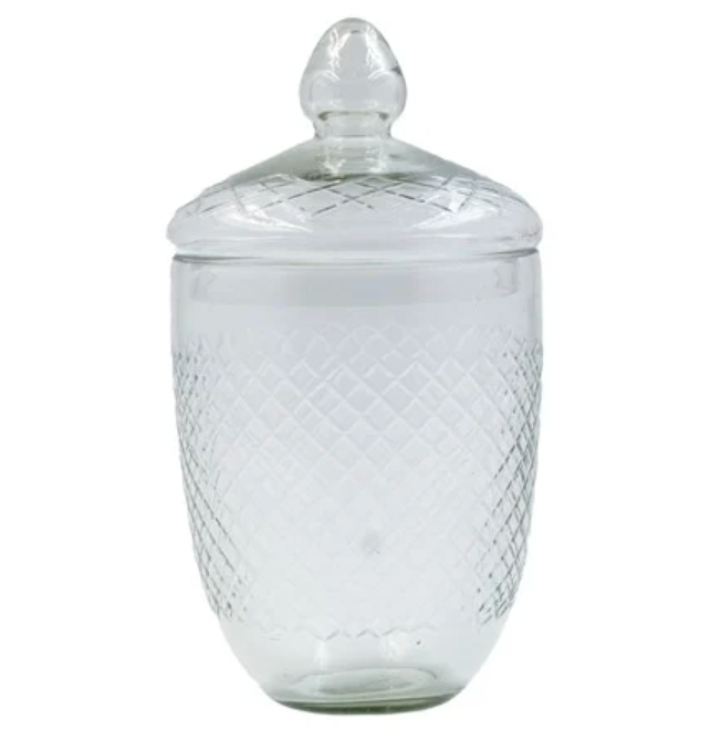 Tall Glass Jar with Lid