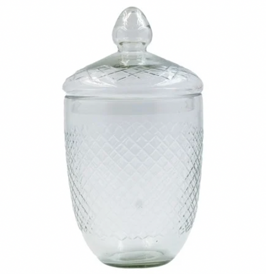 Tall Glass Jar with Lid