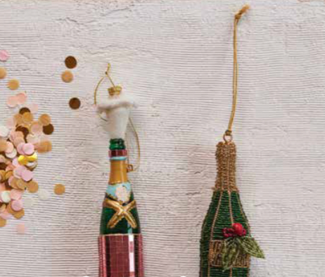 Beaded Champagne Bottle