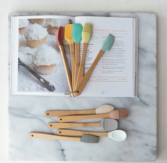 Silicone & Beech Utensuls