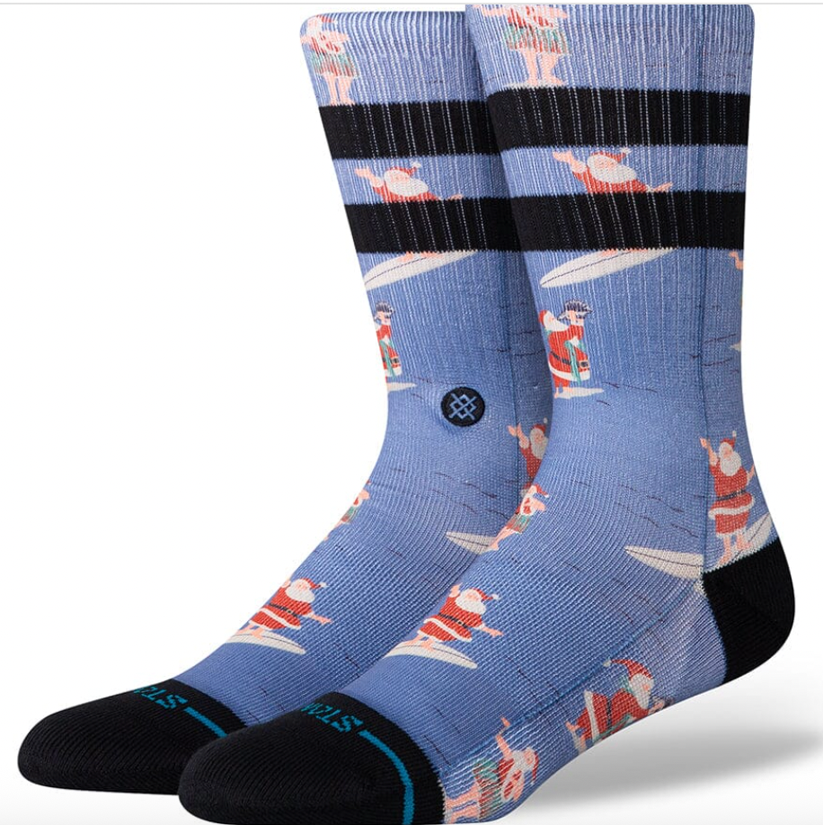 Surfing Santa Sock
