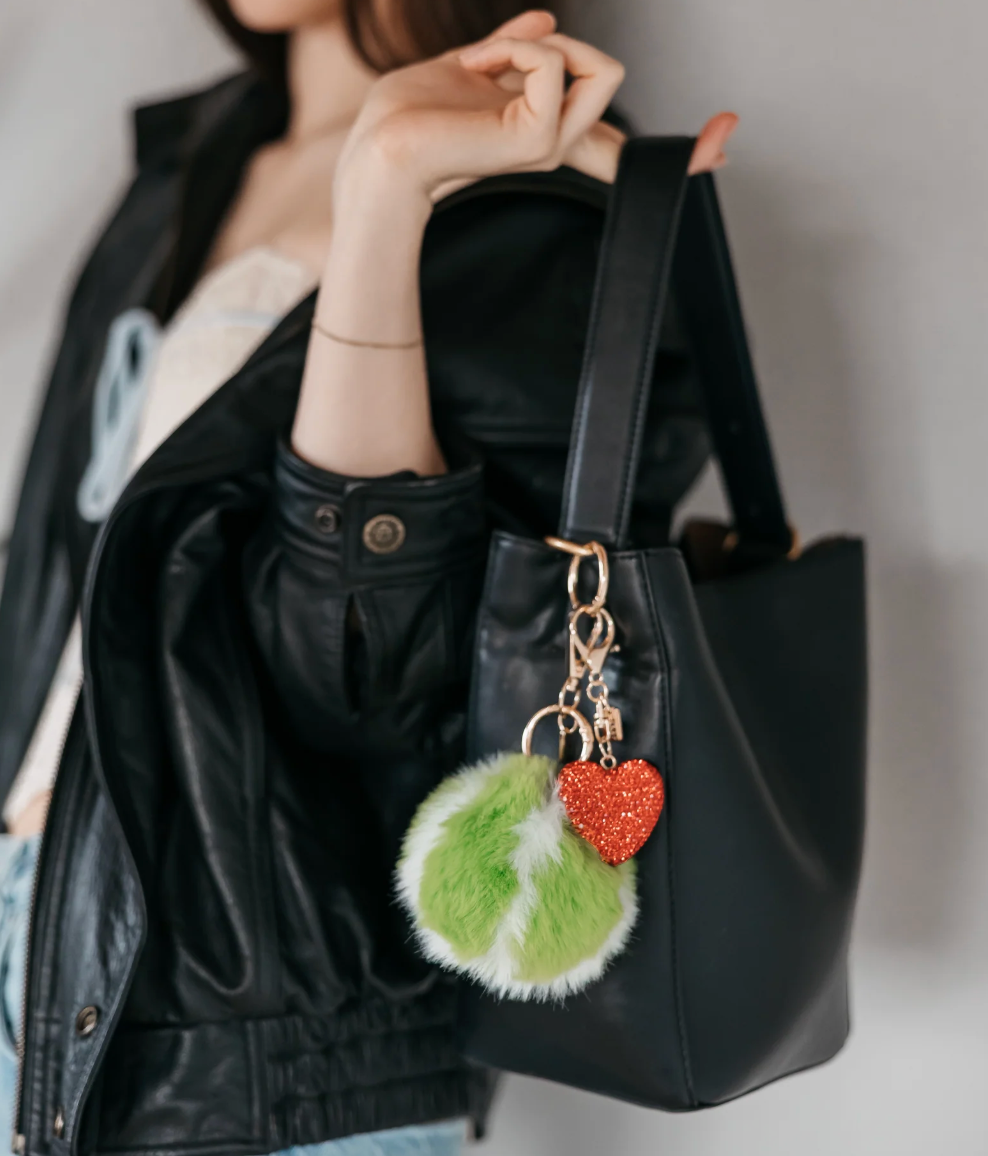 Metal Sparkle Heart Charm