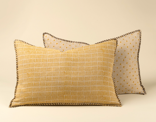 Dash & Dot Linen Pillow