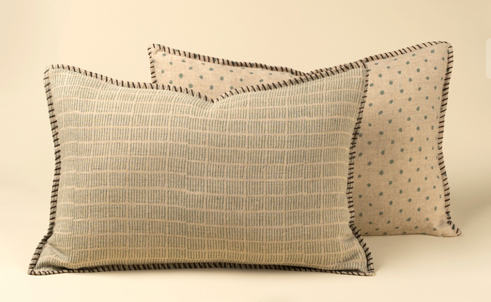 Dash & Dot Linen Pillow