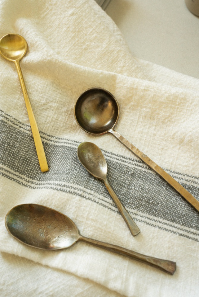 Brass Salt Spoon