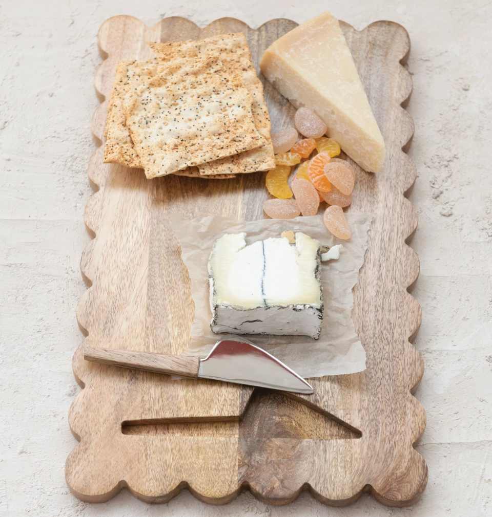 Serving Board with Knife