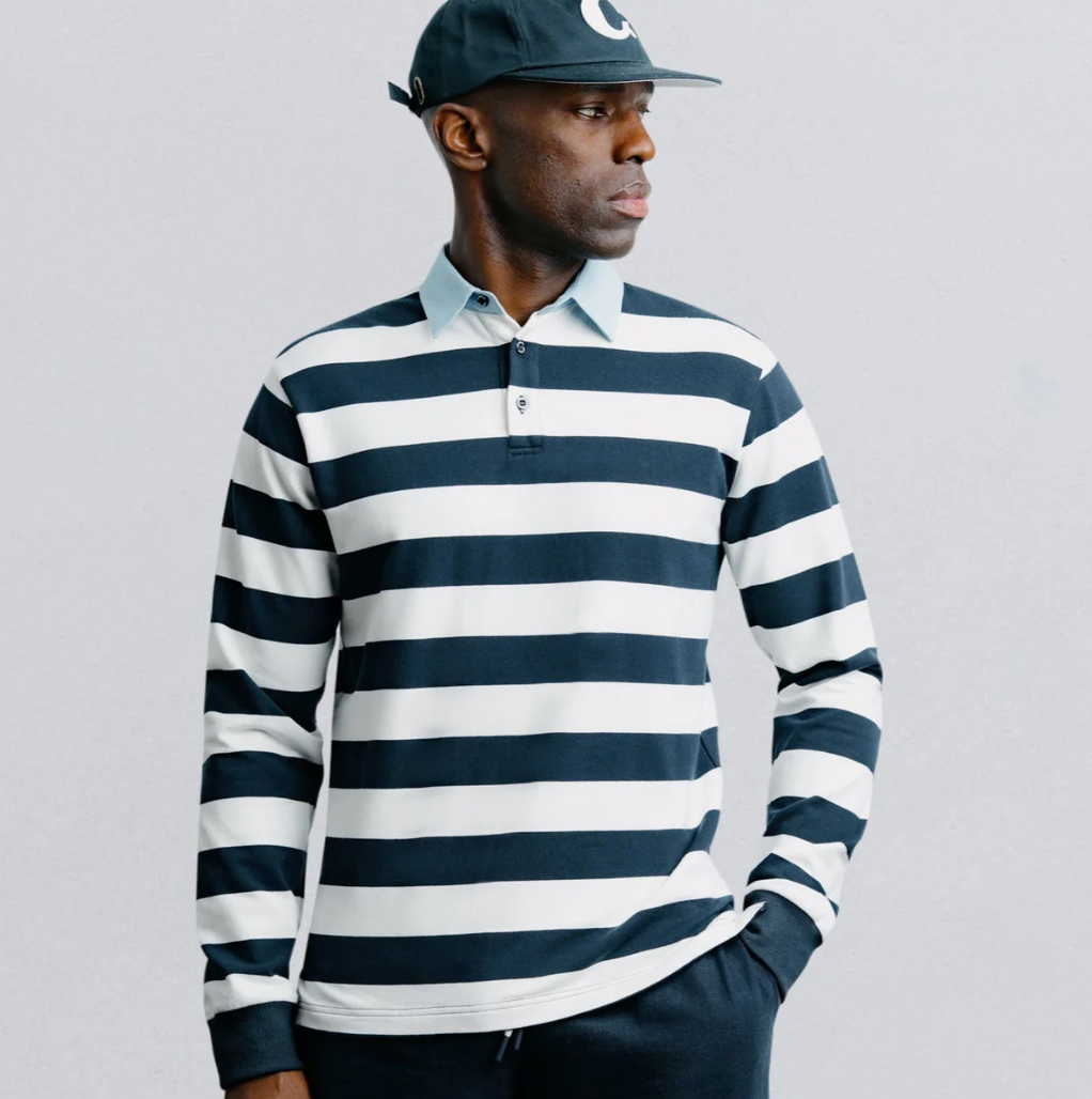 Denim Collar Rugby Shirt