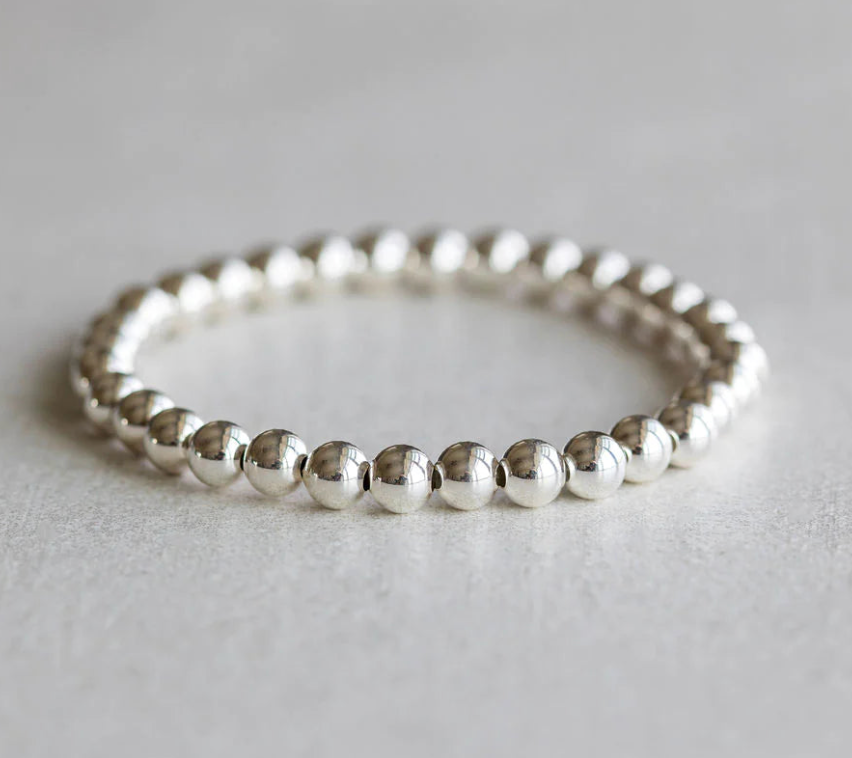 6mm silver bracelet