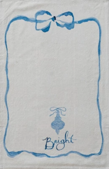 Bow Ornament Tea Towel