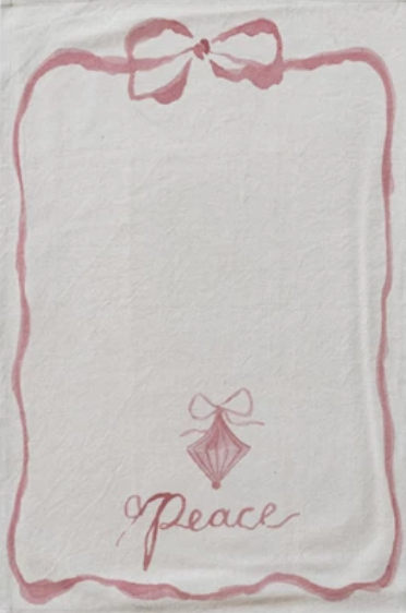 Bow Ornament Tea Towel