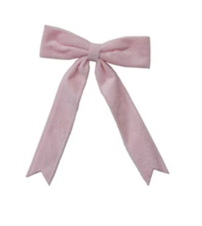 Velvet Clip-on Bow