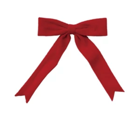 Velvet Clip-on Bow